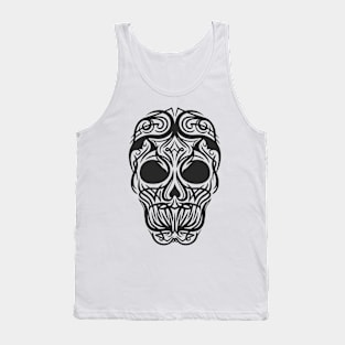 skull Halloween black Tank Top